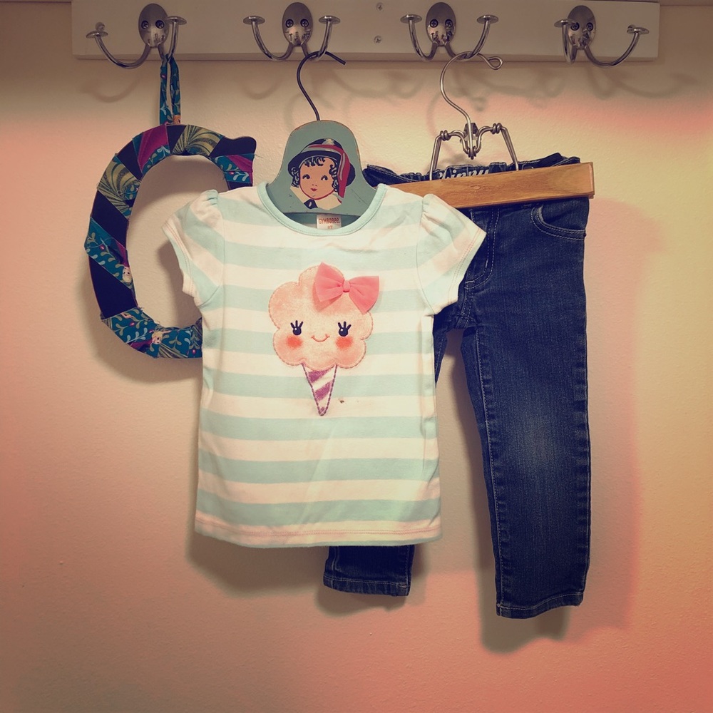 2T Gymboree Top with Cap Sleeves